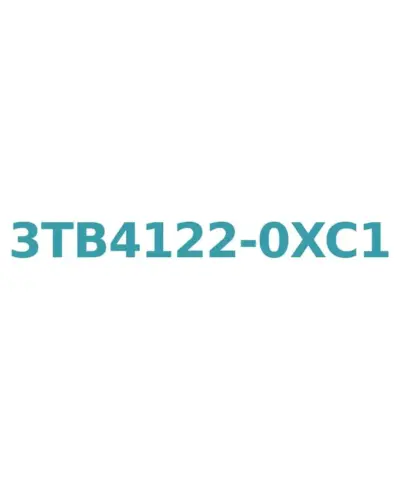 Siemens 3TB4122-0XC1 Contactor AC-3, 12A, 5.5kW, 24V AC Coil, 1NO+1NC Aux, Size 0, Screw Connection