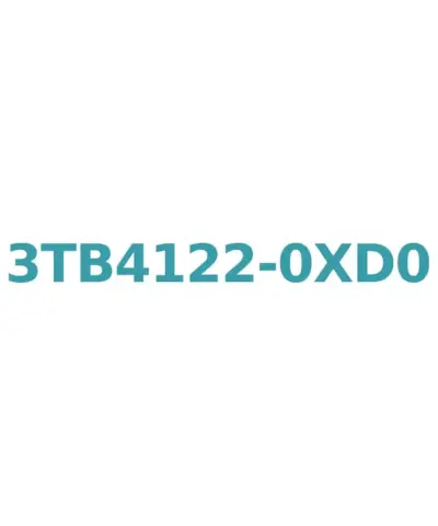 Siemens 3TB4122-0XD0 Contactor: AC 50Hz, 42V Coil, 12A (400V), 5.5kW, 1 NO + 1 NC, Size 0, Screw Connection