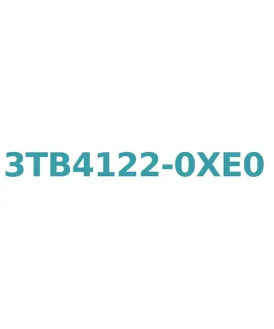 Siemens 3TB4122-0XE0 Contactor 12A, 5.5kW AC-3, 60V AC Coil, 1 NO + 1 NC Aux Contact