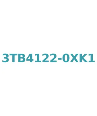 Siemens 3TB4122-0XK1 Contactor: 12A, 5.5kW, 120V AC, 1 NO + 1 NC Auxiliary Contacts, Screw Connection