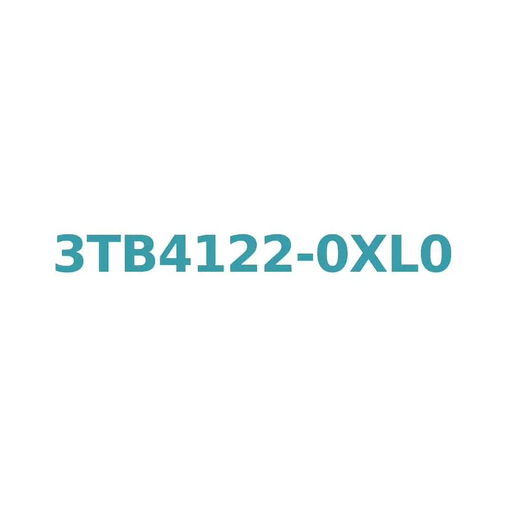 Siemens 3TB4122-0XL0 Contactor, 12A, 5.5kW, AC-3, 125/127V AC Coil, 1NO+1NC, Size 0 Original Brand New 1 Siemens 3TB4122-0XL0 Contactor, 12A, 5.5kW, AC-3, 125/127V AC Coil, 1NO+1NC, Size 0
