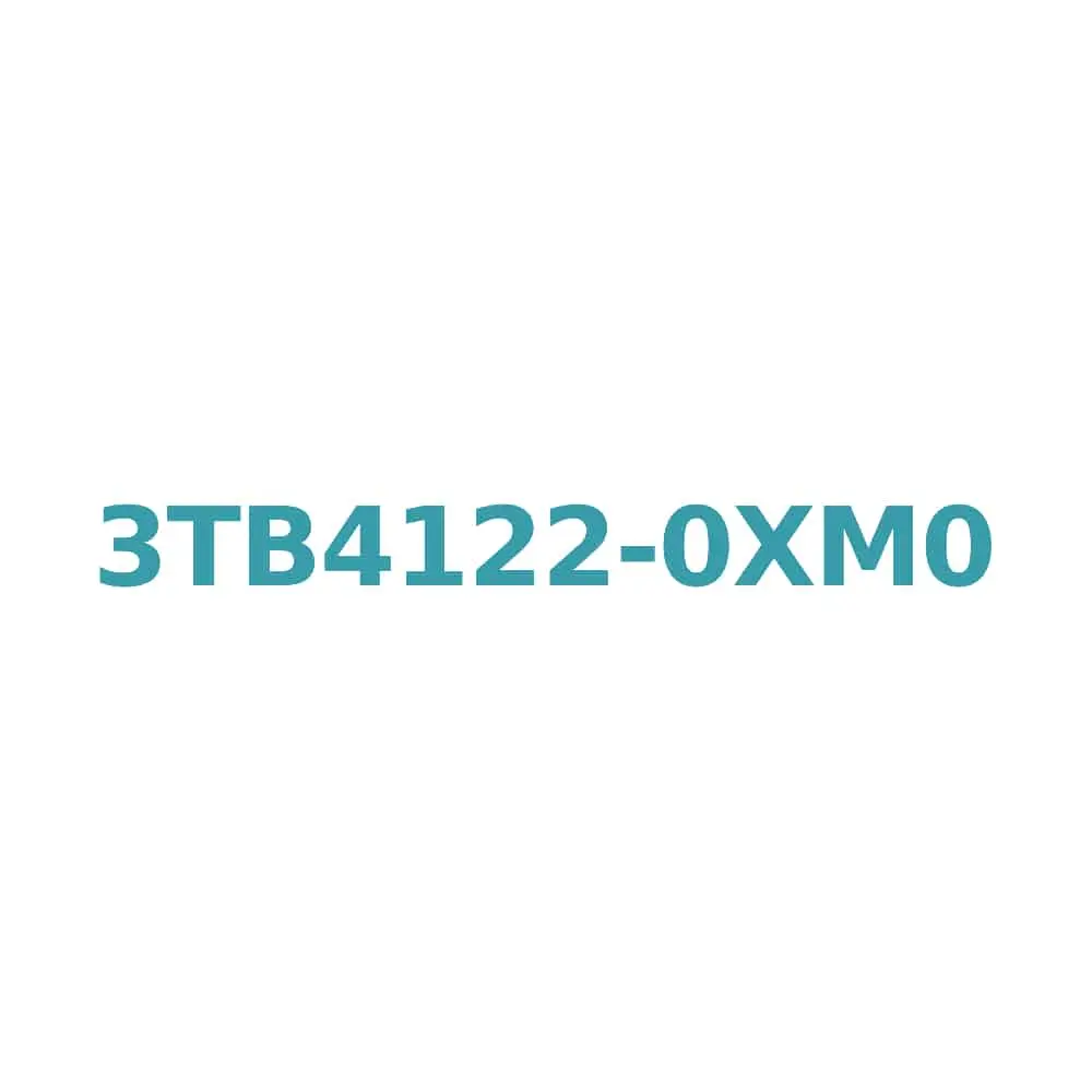 Siemens 3TB4122-0XM0 Contactor: 220V AC, 12A (5.5 kW) with 1 NO + 1 NC Auxiliary Contact Original Brand New 1 Siemens 3TB4122-0XM0 Contactor: 220V AC, 12A (5.5 kW) with 1 NO + 1 NC Auxiliary Contact