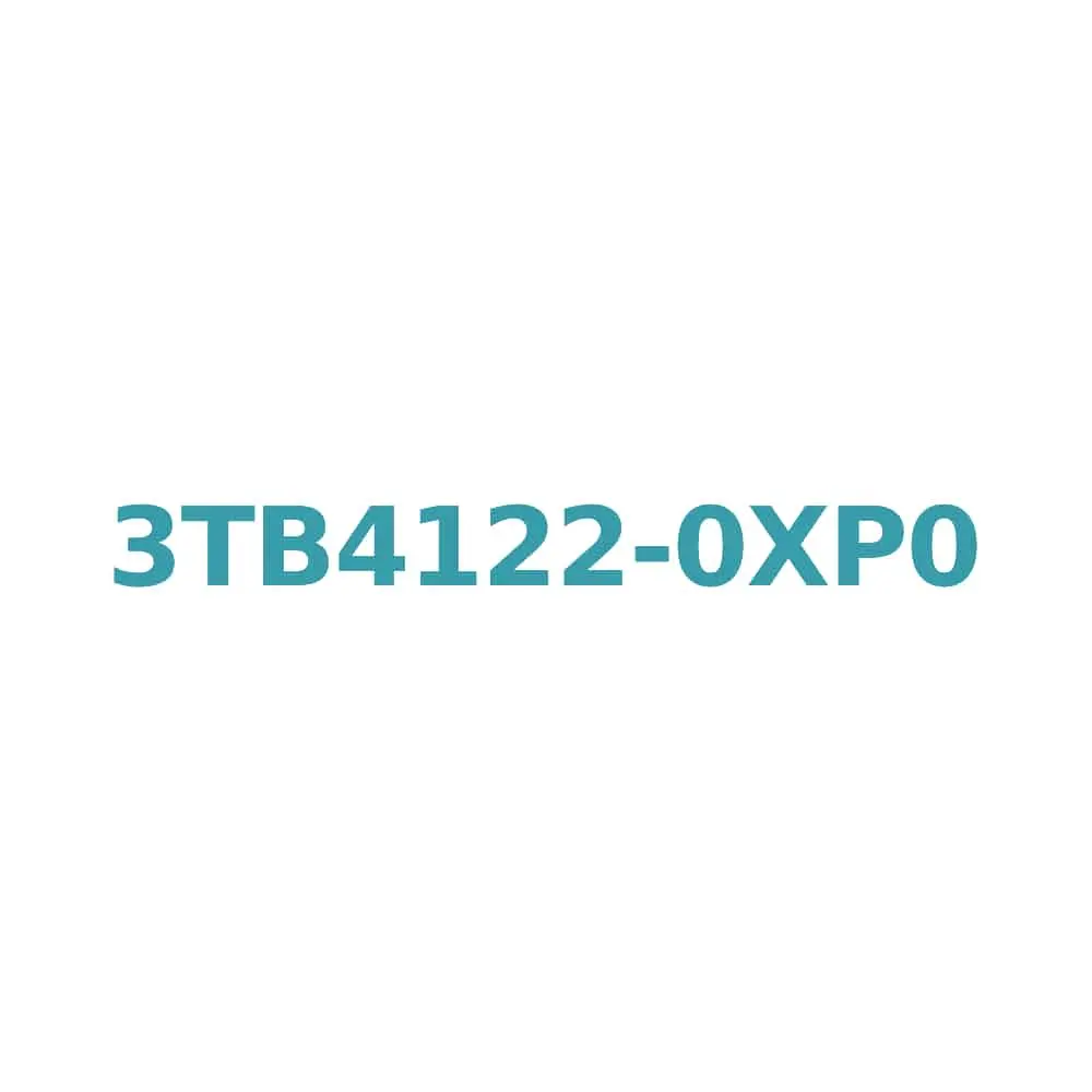 Siemens 3TB4122-0XP0 Contactor AC 50Hz, 230V, 12A (5.5kW), 1 NO + 1 NC, Size 0 Original Brand New 1 Siemens 3TB4122-0XP0 Contactor AC 50Hz, 230V, 12A (5.5kW), 1 NO + 1 NC, Size 0