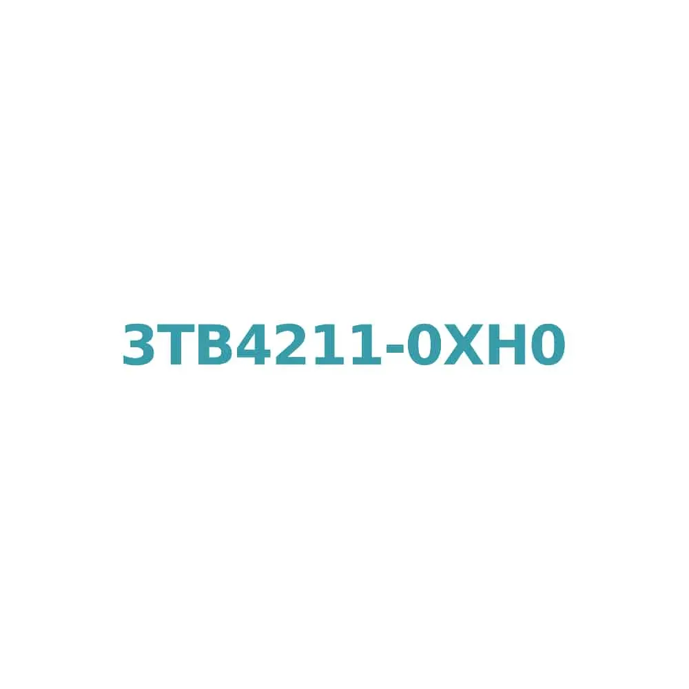 Siemens 3TB4211-0XH0 Contactor 48V AC, 16A, 7.5kW with 1 NC Auxiliary Contact Original Brand New 1 Siemens 3TB4211-0XH0 Contactor 48V AC, 16A, 7.5kW with 1 NC Auxiliary Contact