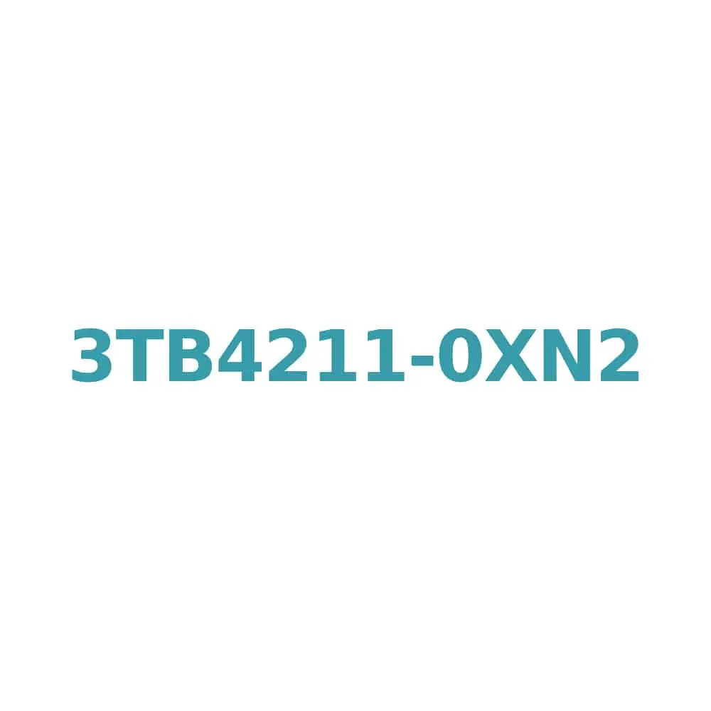 Siemens 3TB4211-0XN2 Contactor 16A, 7.5kW, 1NC Auxiliary, 220V AC Coil Original Brand New 1 Siemens 3TB4211-0XN2 Contactor 16A, 7.5kW, 1NC Auxiliary, 220V AC Coil