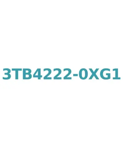 Siemens 3TB4222-0XG1 Contactor: AC 60Hz, 110V, 16A, 7.5kW with 1NO+1NC Aux Contact