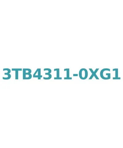 Siemens 3TB4311-0XG1 Contactor, 11kW, 22A, 110V AC, 1NC Auxiliary, Size 1, Screw Connection