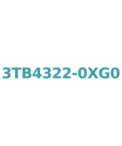 Siemens 3TB4322-0XG0 Contactor - 3-Pole, AC-3 22A (400V), 11kW, 1NO + 1NC Aux. Contacts, 36V AC Coil, Screw Terminal