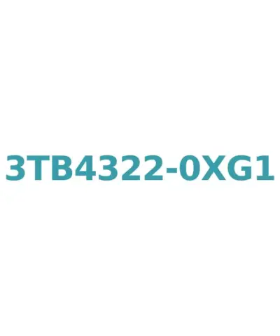 Siemens 3TB4322-0XG1 Contactor 110V AC, 60Hz, 22A, 11kW, with 1 NO + 1 NC Auxiliary Contact