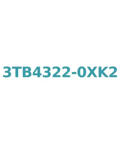 Siemens 3TB4322-0XK2 Contactor 120V AC, 22A, 11kW, 1 NO + 1 NC Auxiliary Contacts