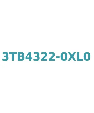 Siemens 3TB4322-0XL0 Contactor: AC 50 Hz, 125/127V, 22A, 11kW, Size 1, Screw Connection