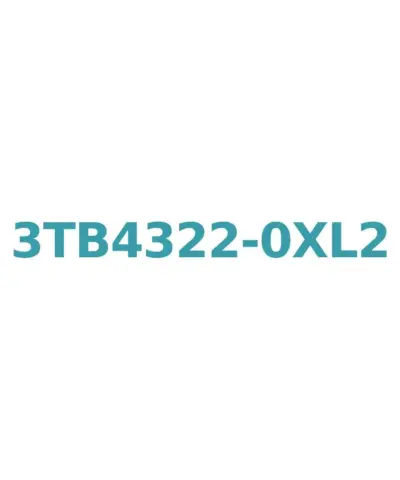 Siemens 3TB4322-0XL2 Contactor 22A, 11kW AC, 50/60 Hz, 230V Coil, 1NO + 1NC Aux, Size 1