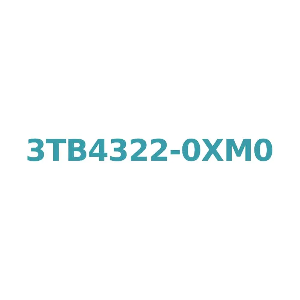 Siemens 3TB4322-0XM0 Contactor 22A, 11kW, 220V AC Coil Original Brand New 1 Siemens 3TB4322-0XM0 Contactor 22A, 11kW, 220V AC Coil