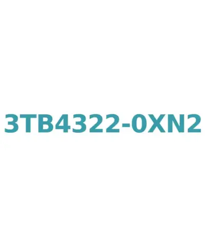 Siemens 3TB4322-0XN2 Contactor, 22A 11kW AC3, 220V AC Coil, 1NO+1NC Aux, Screw Connection, Size S2