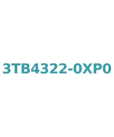 Siemens 3TB4322-0XP0 Contactor 22A, 11kW, 230V AC Coil, 1NO+1NC Aux, Screw Connection