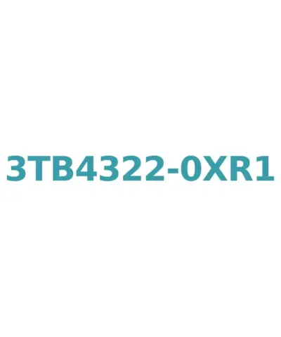 Siemens 3TB4322-0XR1 Contactor, 440V AC-3 22A, 11kW, 60Hz, 1NO + 1NC, Size 1, Screw Terminal