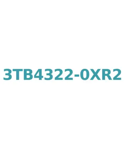 Siemens 3TB4322-0XR2 Contactor 11kW, 22A, 400V AC, with 1NO+1NC Auxiliary Contacts, Size S1, Screw Connection
