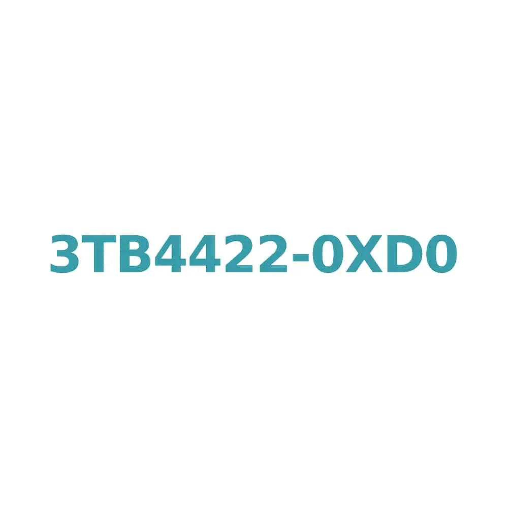Siemens 3TB4422-0XD0 Contactor 32A, 15kW, 42V AC Coil, 1NO+1NC Aux, Screw Terminal Original Brand New 1 Siemens 3TB4422-0XD0 Contactor 32A, 15kW, 42V AC Coil, 1NO+1NC Aux, Screw Terminal