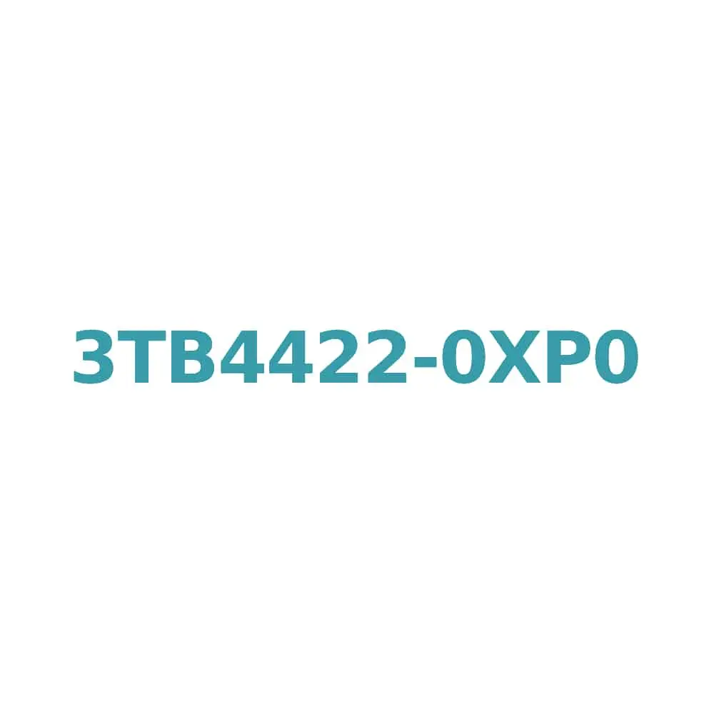 Siemens 3TB4422-0XP0 Contactor: AC 50 HZ, 230 V, 32 A, 15 kW with 1 NO + 1 NC Auxiliary Contact Original Brand New 1 Siemens 3TB4422-0XP0 Contactor: AC 50 HZ, 230 V, 32 A, 15 kW with 1 NO + 1 NC Auxiliary Contact