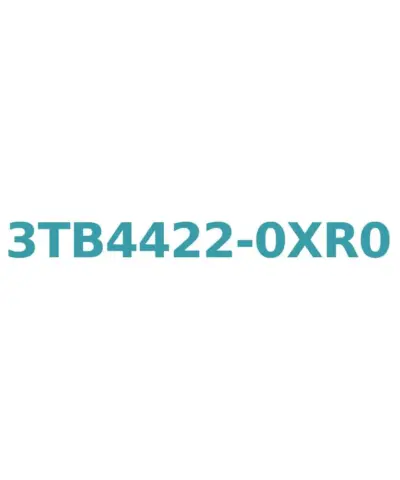 Siemens 3TB4422-0XR0 Contactor, 32A, 15kW, 415V AC, 1NO+1NC Aux Contacts, Size 2