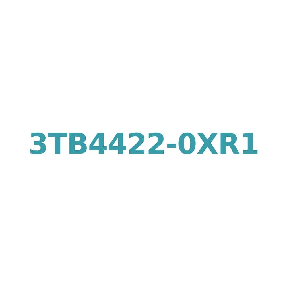 Siemens 3TB4422-0XR1 Contactor, 400V 32A, Size 2 with 1NO+1NC Aux Contact Original Brand New 1 Siemens 3TB4422-0XR1 Contactor, 400V 32A, Size 2 with 1NO+1NC Aux Contact