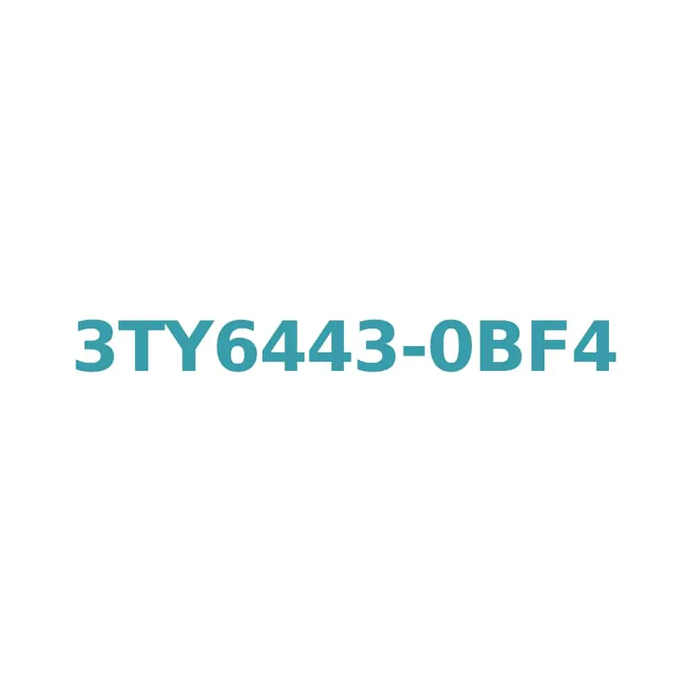 Siemens 3TY6443-0BF4 Magnet Coil for 3TB44, 3TC44 Contactor DC 110V Original Brand New 1 Siemens 3TY6443-0BF4 Magnet Coil for 3TB44, 3TC44 Contactor DC 110V