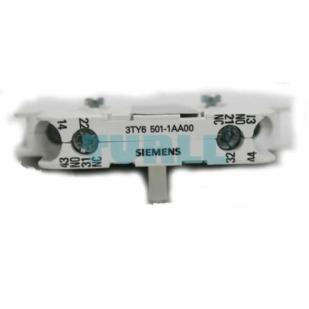 Siemens 3TY6501-1AA00 Auxiliary Switch Block For 3TB44-50, 3TC4 Contactors, Side Mount Original Brand New 4 Siemens 3TY6501-1AA00 Auxiliary Switch Block For 3TB44-50, 3TC4 Contactors, Side Mount