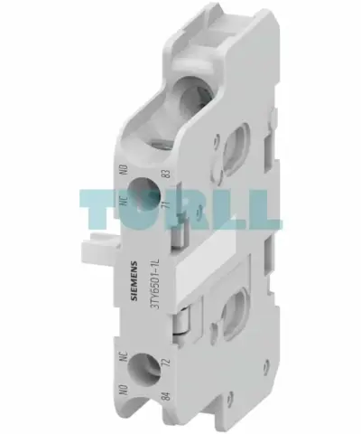 Siemens 3TY6501-1L 2nd Auxiliary Switch Block for 3TB46-3TB50 Contactor (Right-Side Mount)