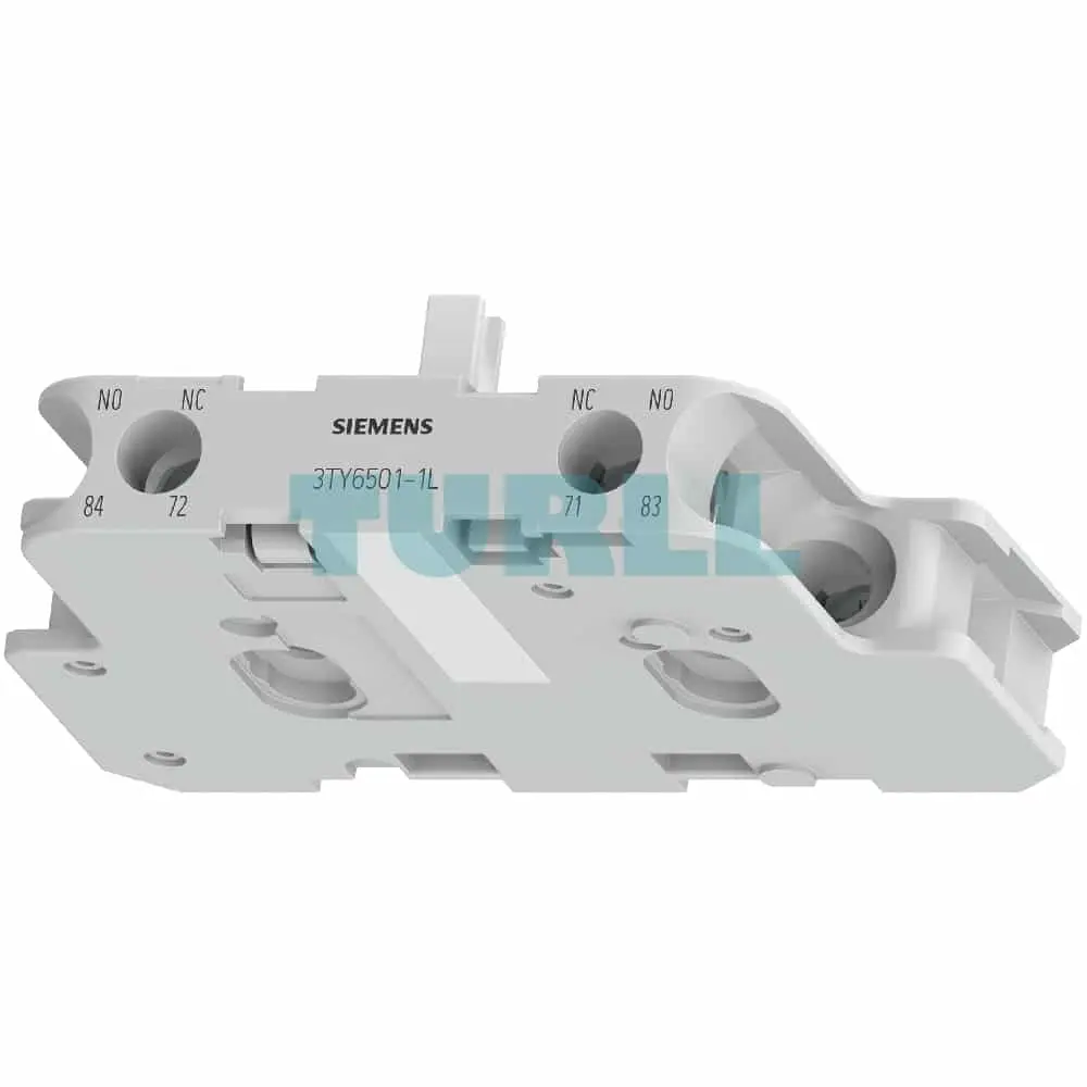 Siemens 3TY6501-1L 2nd Auxiliary Switch Block for 3TB46-3TB50 Contactor (Right-Side Mount) Original Brand New 4 Siemens 3TY6501-1L 2nd Auxiliary Switch Block for 3TB46-3TB50 Contactor (Right-Side Mount)
