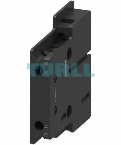 Siemens 3TY6561-1L Auxiliary Switch Block, 2NO + 2NC, Right-Side Mount