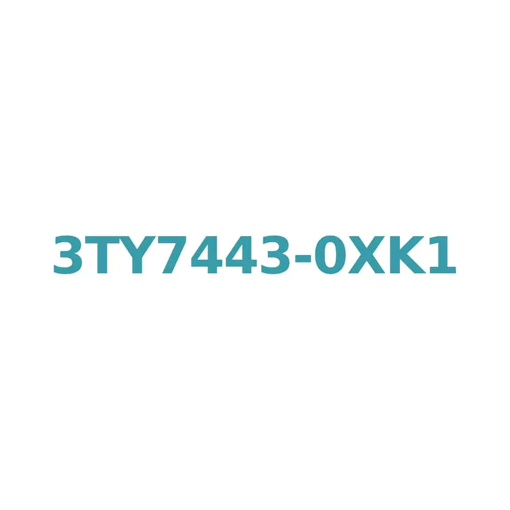 Siemens 3TY7443-0XK1 Contactor Spare Part Coil for 3TF34-35 & 3TF44-45, 120V AC, (60 Hz) / 100V AC (50 Hz) Original Brand New 1 Siemens 3TY7443-0XK1 Contactor Spare Part Coil for 3TF34-35 & 3TF44-45, 120V AC, (60 Hz) / 100V AC (50 Hz)