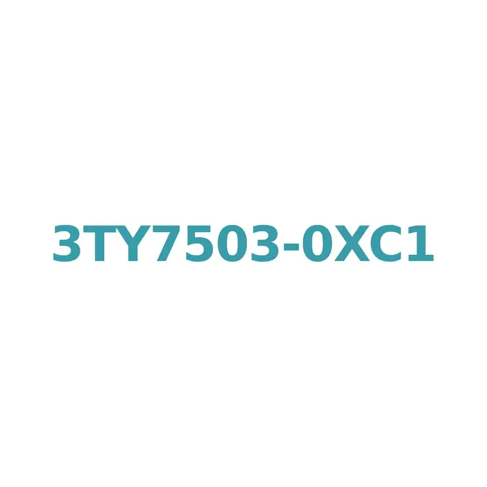 Siemens 3TY7503-0XC1 Contactor Coil, 24V AC (60Hz), 20V AC (50Hz), Spare Part for 3TF50/51 Original Brand New 1 Siemens 3TY7503-0XC1 Contactor Coil, 24V AC (60Hz), 20V AC (50Hz), Spare Part for 3TF50/51