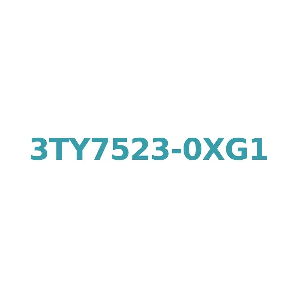 Siemens 3TY7523-0XG1 Contactor Coil for 3TF52/3TF53 (110V 60Hz / 92V 50Hz) Original Brand New 1 Siemens 3TY7523-0XG1 Contactor Coil for 3TF52/3TF53 (110V 60Hz / 92V 50Hz)