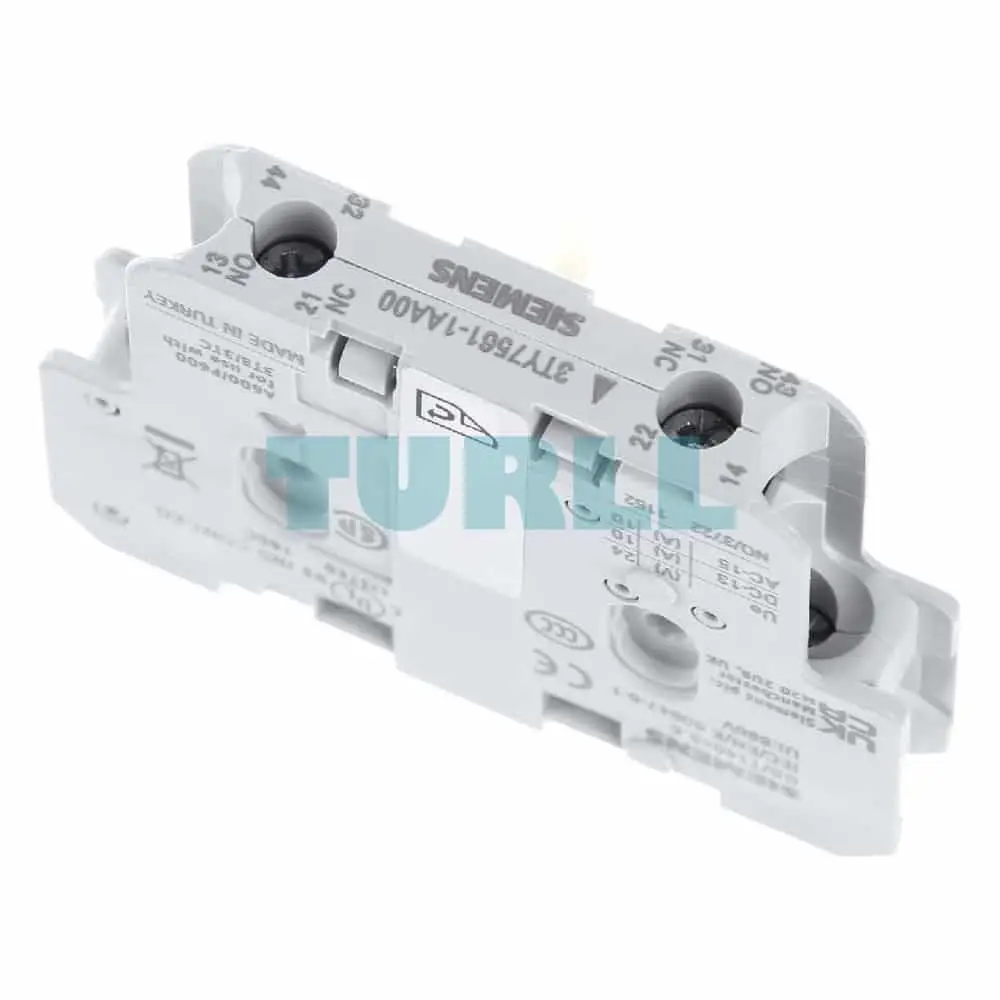 Siemens 3TY7561-1AA00 Auxiliary Switch Block Size 2-14 Original Brand New 4 Siemens 3TY7561-1AA00 Auxiliary Switch Block Size 2-14