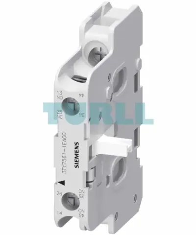 Siemens 3TY7561-1EA00 Auxiliary Switch, 1 NO + 1 NC Overlapping for 3TF6 Contactor