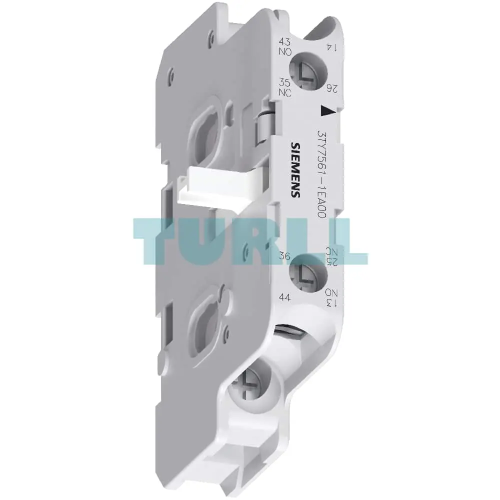 Siemens 3TY7561-1EA00 Auxiliary Switch, 1 NO + 1 NC Overlapping for 3TF6 Contactor Original Brand New 3 Siemens 3TY7561-1EA00 Auxiliary Switch, 1 NO + 1 NC Overlapping for 3TF6 Contactor