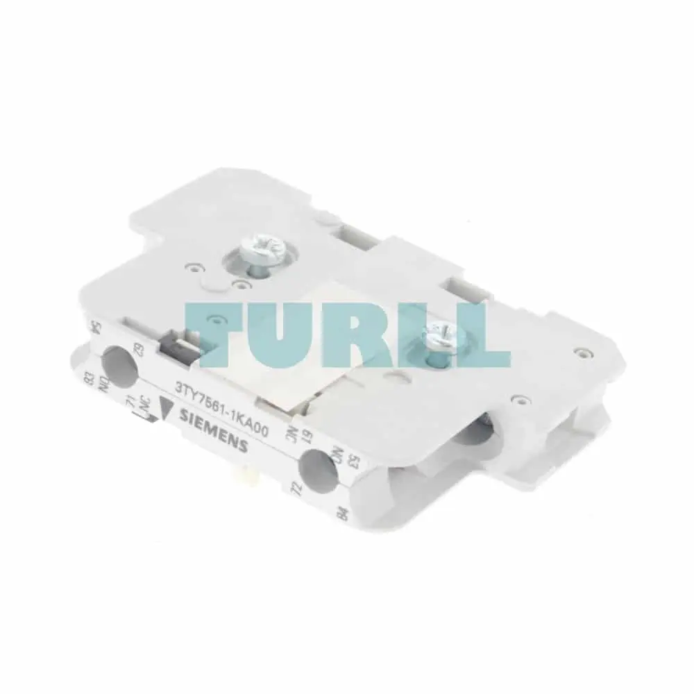 Siemens 3TY7561-1KA00 Auxiliary Switch Block Size 3-12 DIN Rail Mount Original Brand New 4 Siemens 3TY7561-1KA00 Auxiliary Switch Block Size 3-12 DIN Rail Mount