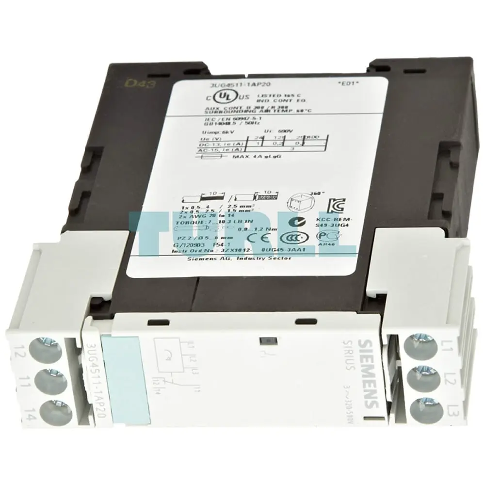 3UG4511-1AP20 Siemens Line Monitoring Original Brand New 4 3UG4511-1AP20 Siemens Line Monitoring
