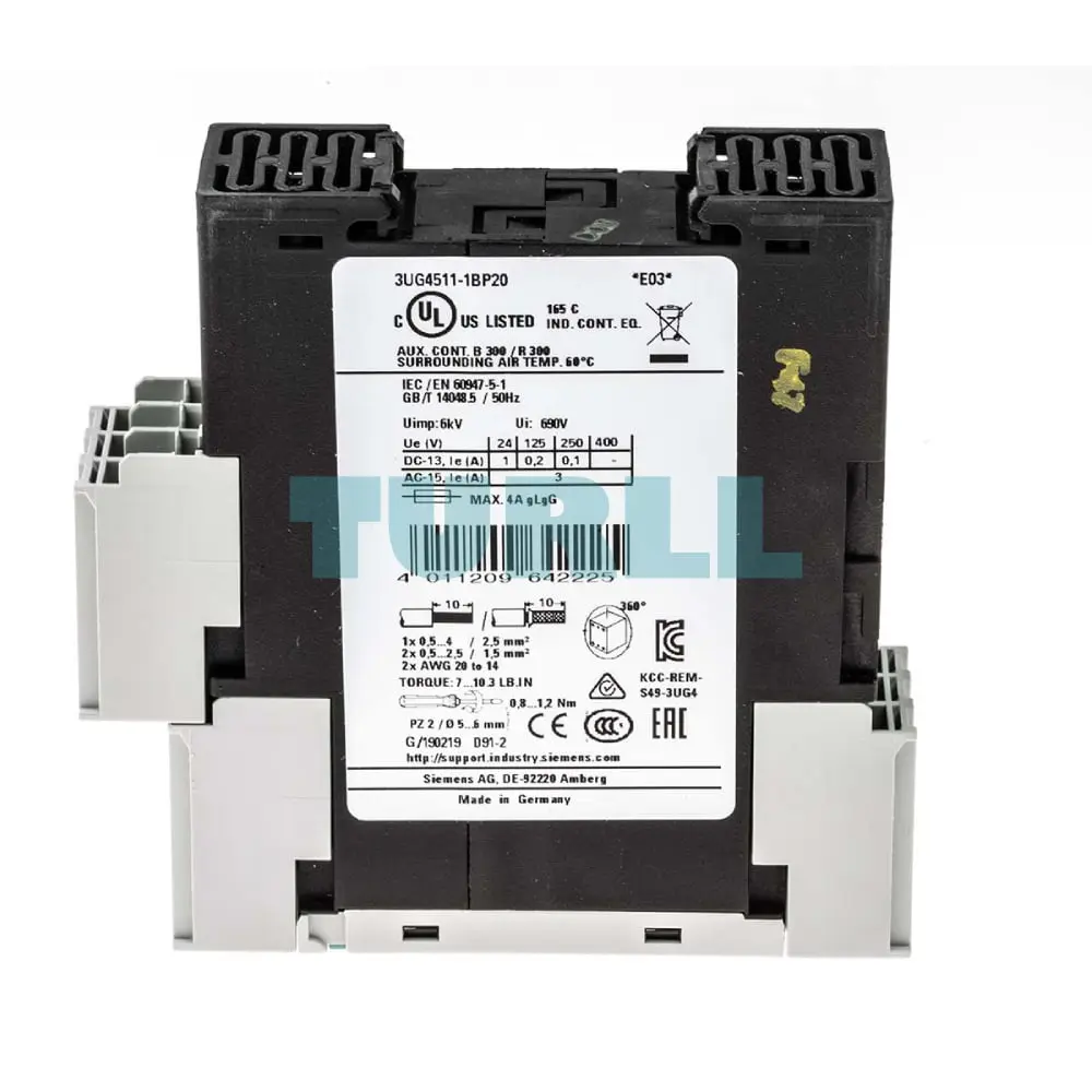3UG4511-1BP20 Siemens Line Monitoring Original Brand New 3 3UG4511-1BP20 Siemens Line Monitoring