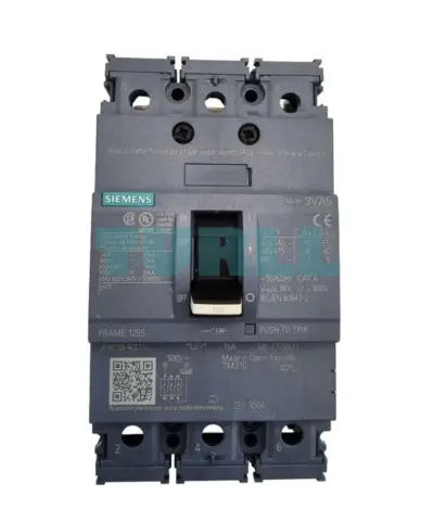 Siemens 3VA5195-4ED31-0AA0 Molded Case Circuit Breaker 3VA5 UL Frame 125, 3-Pole, 15A