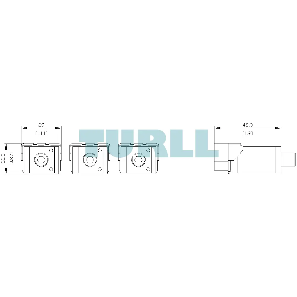 Siemens 3VA9233-0JA12 Box Terminal, 3 Units Accessory for 3VA52 Circuit Breakers