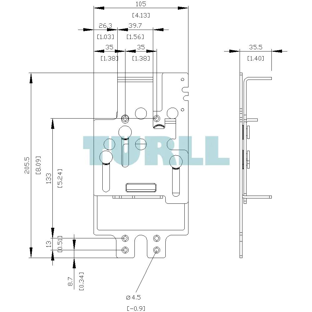 Siemens 3VA9277-0CB10 Max-Flex Operator Switching Mechanism, UL Version for 3VA52, 3VA61/62