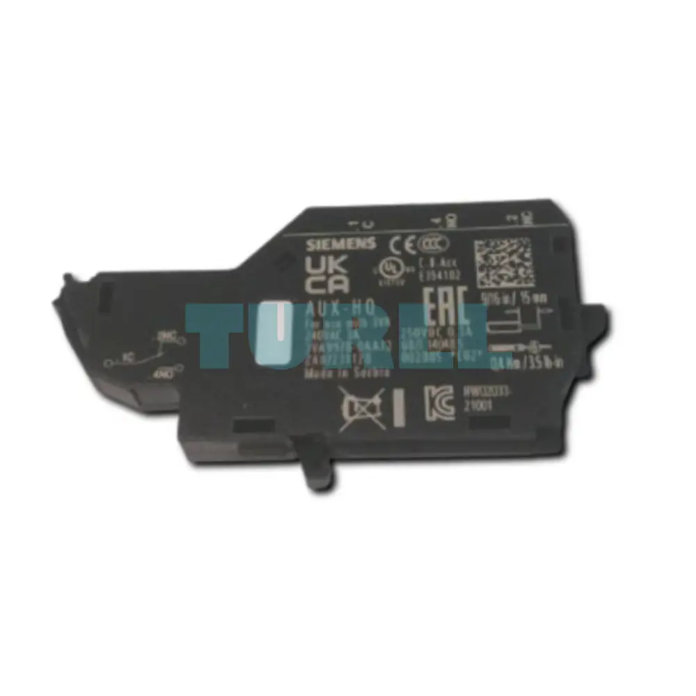 Siemens 3VA9978-0AA12 Auxiliary Switch, Type HQ (7mm) Changeover Contacts for 3VA4/5/6 Series