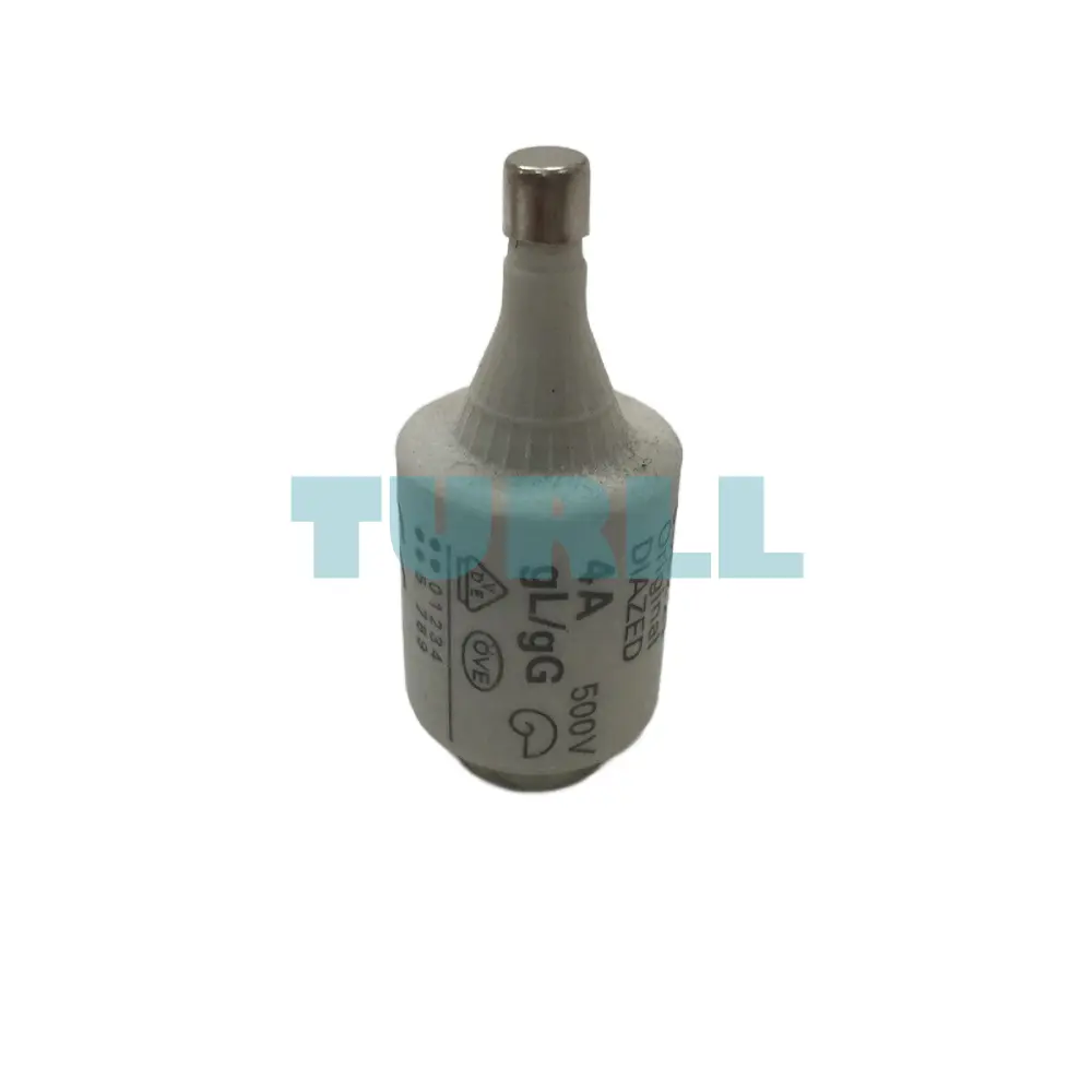 Siemens 5SB221 DIAZED Fuse Link, 500V, 4A, gG Class, Size DII, E27 Base