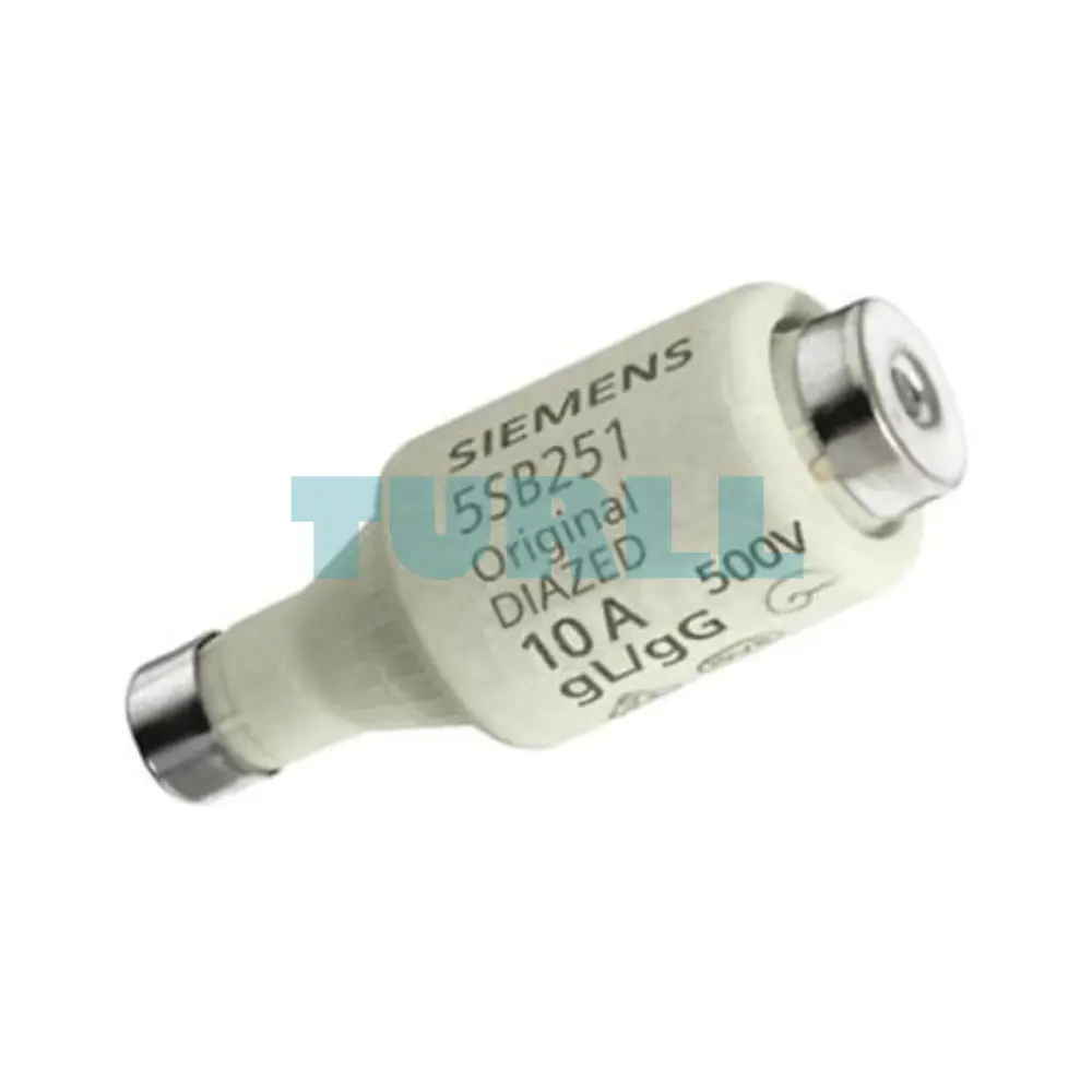 Siemens 5SB251 DIAZED Fuse Link 500V, gG, Size DII, E27, 10A