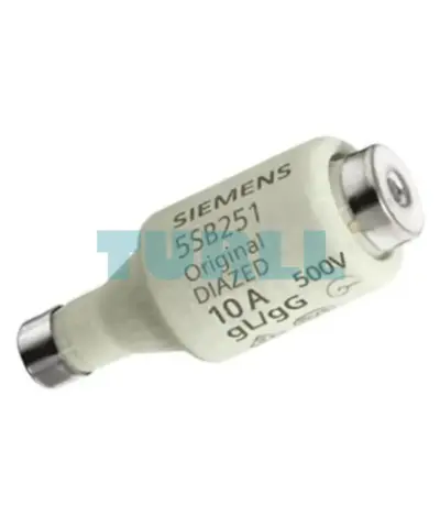 Siemens 5SB251 DIAZED Fuse Link 500V, gG, Size DII, E27, 10A