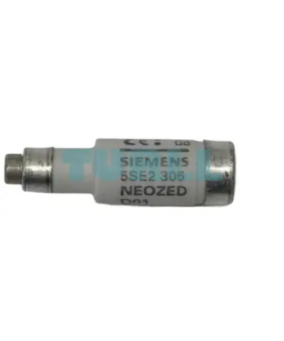 Siemens 5SE2306 NEOZED Fuse-Link, Size D01, 6A, gG Application, 400V AC / 250V DC