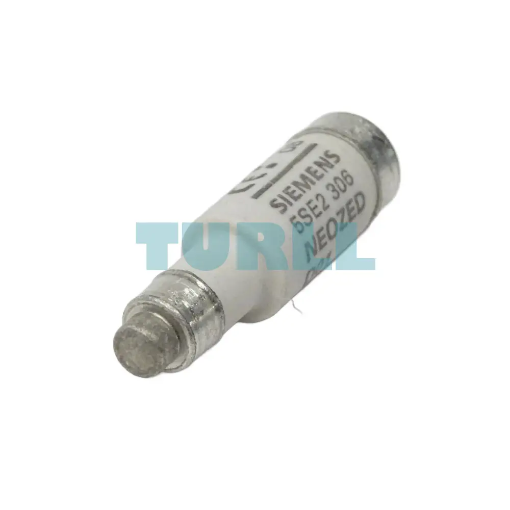 Siemens 5SE2306 NEOZED Fuse-Link, Size D01, 6A, gG Application, 400V AC / 250V DC