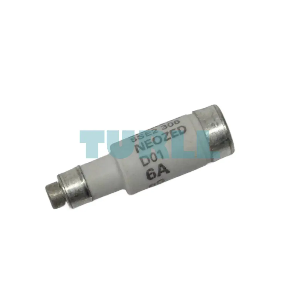 Siemens 5SE2306 NEOZED Fuse-Link, Size D01, 6A, gG Application, 400V AC / 250V DC