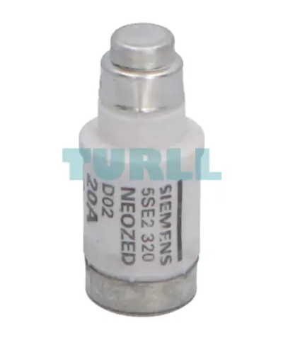 Siemens 5SE2320 NEOZED Fuse-Link D02, 20A, gG, 400V AC / 250V DC